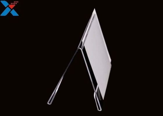 acheter supports de table de signe d'affichage de forme de v de 3mm de perspex clair acrylique de feuille online manufacture
