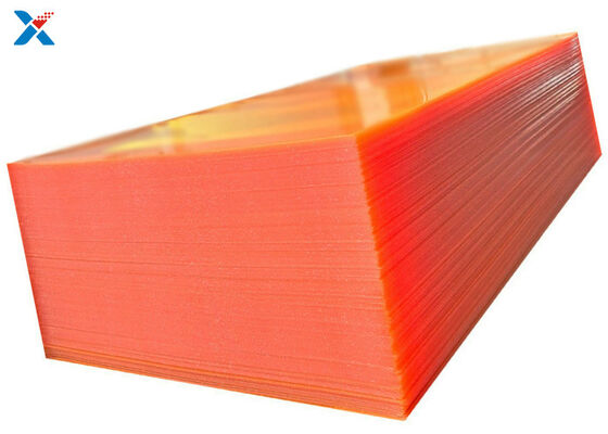 acheter 8x4 a coloré l'orange acrylique de feuille a moulé le grand panneau couvrant de lucite online manufacture