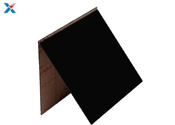 Feuille de plastique givré noir mat 1mm, plaque acrylique coupée sur mesure