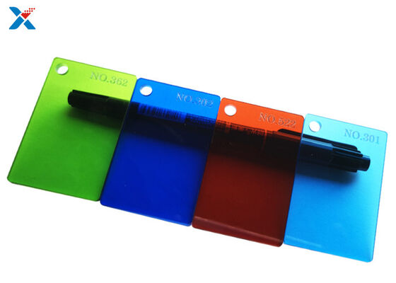 Panneaux en plastique lucite coulés transparents en feuille acrylique mince de 2 mm