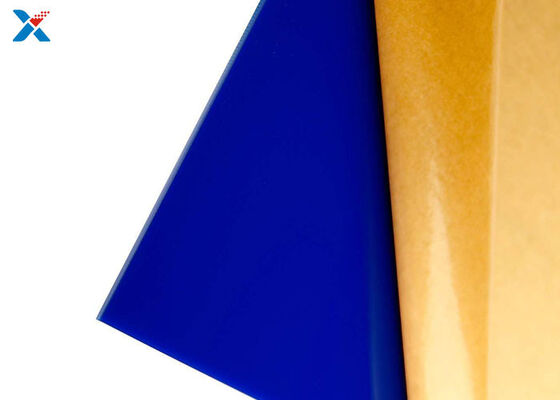 Feuilles d'acrylique bleues de 1/8 de pouce d'épaisseur pour présentoirs publicitaires / enseignes