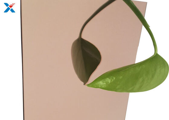 Feuille acrylique Rose Gold Customized Cutting de miroir de GV ISO9001 de la CE